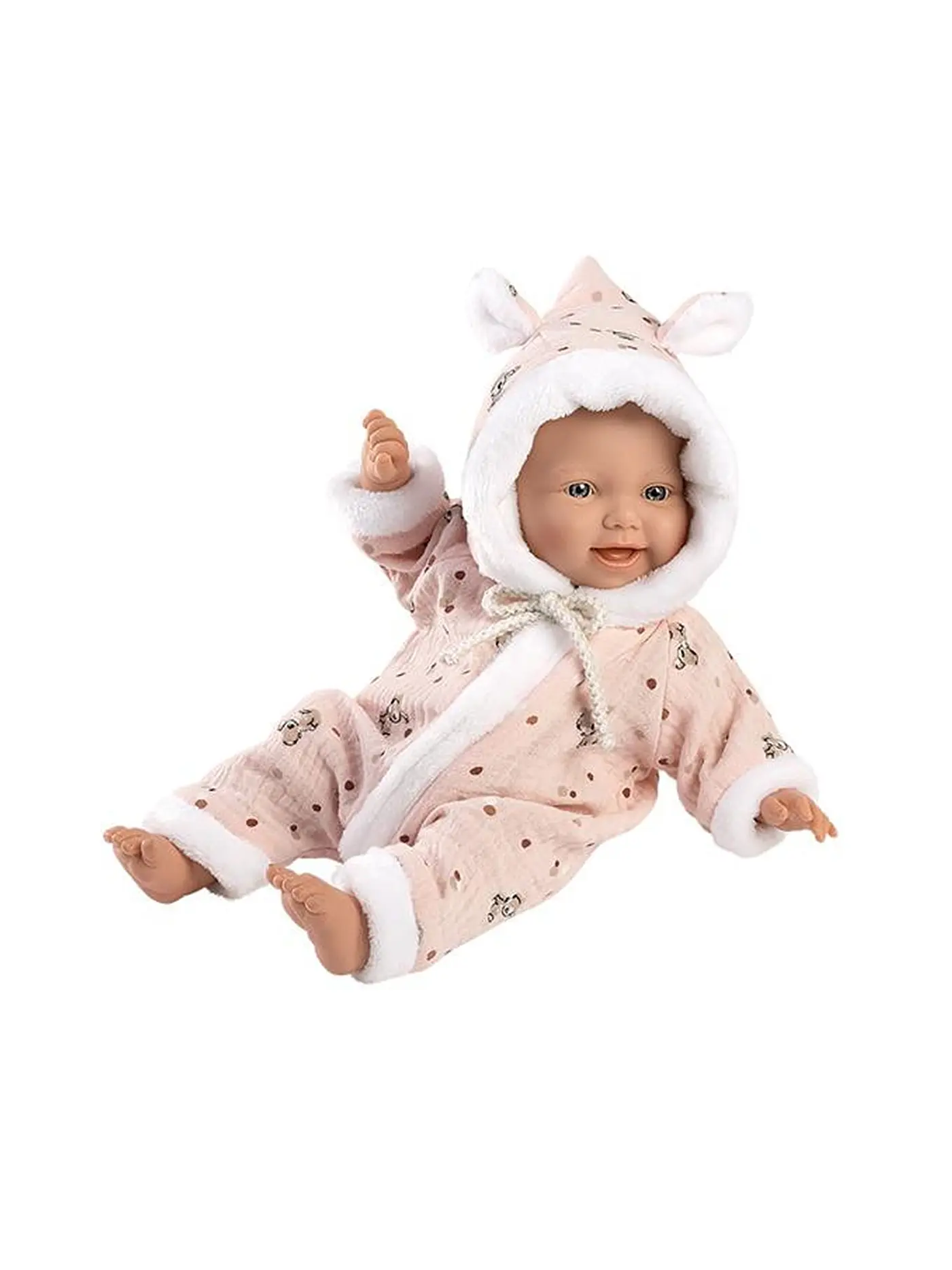 LLORENS | Babypuppe mit Overall 32cm rosa | 